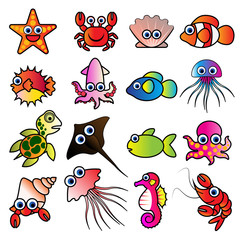 Obraz premium aquatic animals