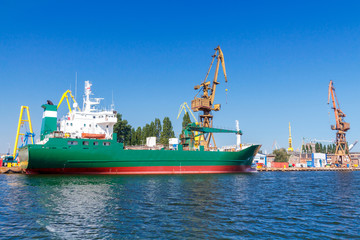 Fototapeta premium Gdansk. Sea port.