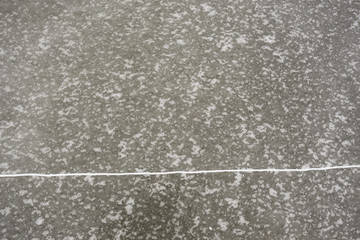 Texture of broken ice frost crack