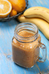 smoothies with orange and banana