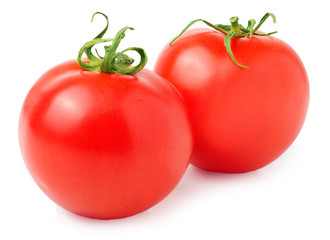 tomatoes isolated on white background