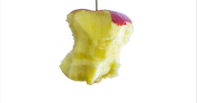 Umwandlung von Apfel zu Birne durch aufessen - Stop-Motion- Video, Timelapse in 4K