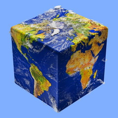 Earth cube box