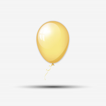 Abstract golden balloon