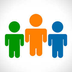 People symbol. Vector illustration.