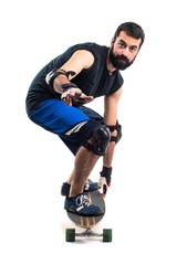 Man riding a skateboard