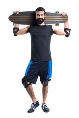 Skater with his longboard