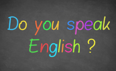 Do you speak english - handwritten 