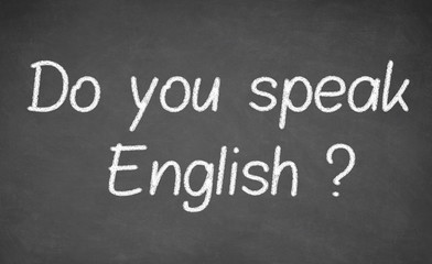Do you speak english - handwritten 