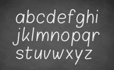 Obraz premium Handwritten letters of the alphabet 