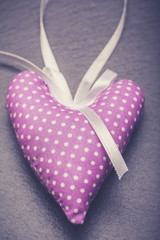 Valentines Day background with hearts.