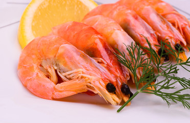 boiled shrimp