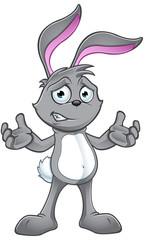 Grey Rabbit Character