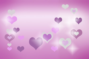 Heart valentine vector background