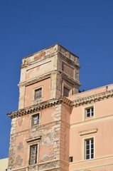 View of the city of Cagliari, Sardinia, Italy