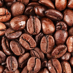Brown coffee beans