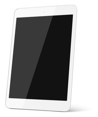 White tablet computer
