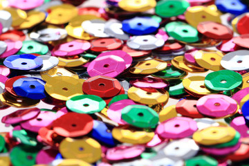 color metal confetti texture