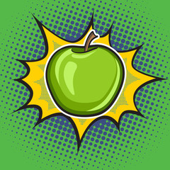 Vector apple. Art.