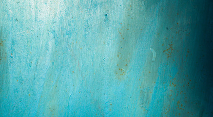 metal surface painted in blue color