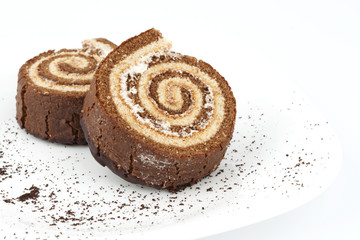 Swiss Sponge Roll With Cream