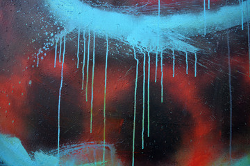spray-paint graffiti detail