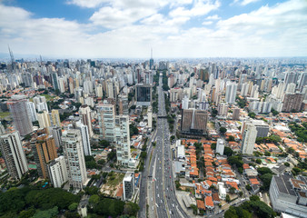 Fototapeta premium Aerial view of Sao Paulo, Brazil