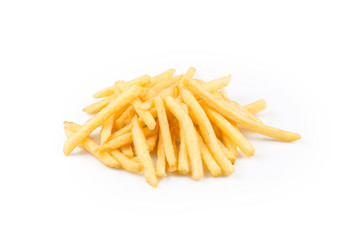 french fries isolated