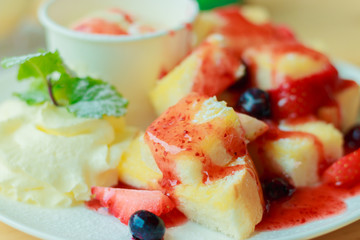 Strawberry Honey toast