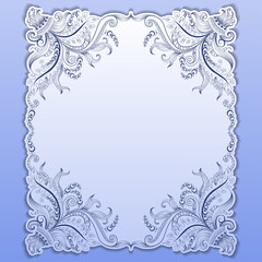 Template for greeting card, invitation 