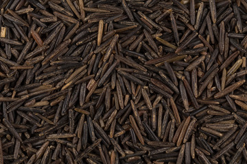 Background of black wild rice