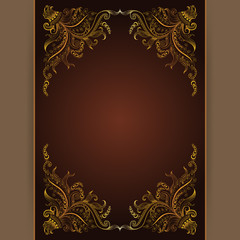 Elegant template for greeting card, invitation