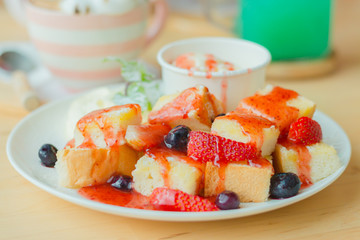 Strawberry Honey toast