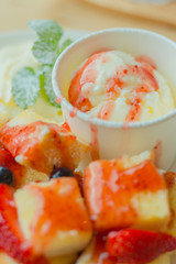 Strawberry Honey toast