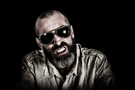 Man with beard and sunglasses