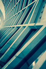 Obraz premium Architecture inside the airport in Abstract style