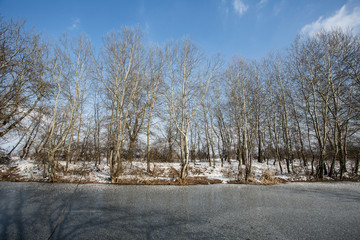 Frozen river