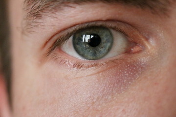 Obraz premium szczegóły oka prawego człowieka