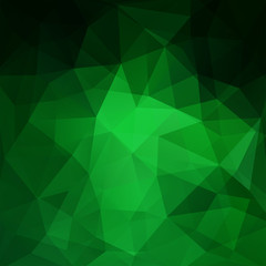 Abstract polygonal vector background. Green geometric vector illustration. Creative design template.