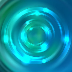 Abstract colorful background, Shining circle tunnel. Elegant modern geometric wallpaper.   Vector  illustration