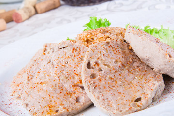 Armenian kyufta served with pilaf with spelt