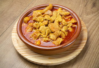 Tapa de callos,cocina madrileña