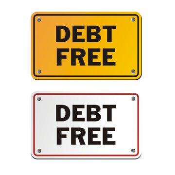 debt free signs