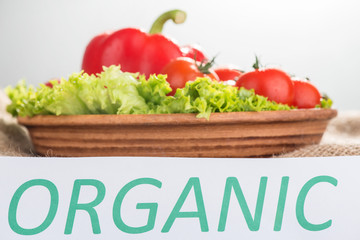 Fresh vegetables lying in a bowl 