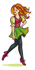 Irish dancing girl