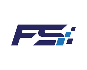 FS digital letter logo
