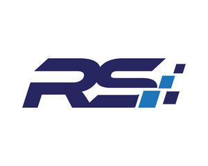 RS digital letter logo