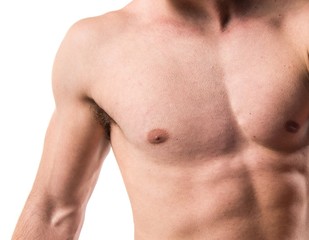 Brunette man in underwear