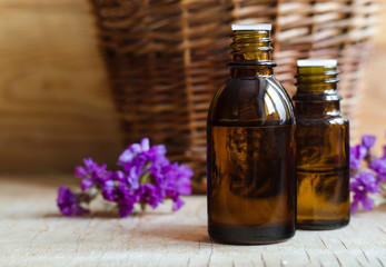 Small bottles of essential oil
