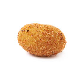 Spicy flavour crunchy nuts isolated